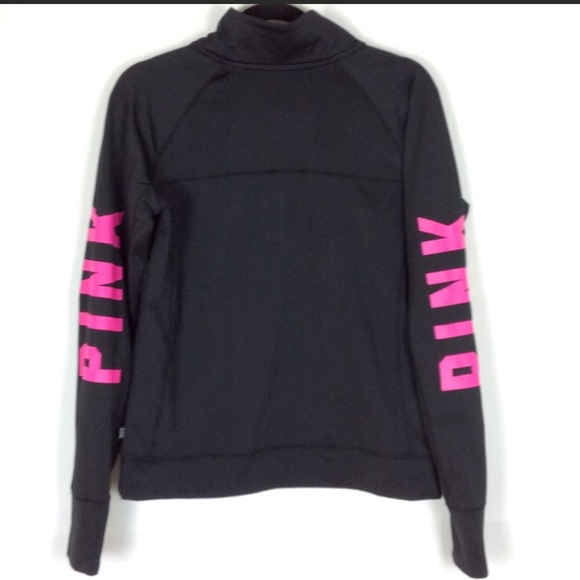 Fitted pullover sz M L PINK & Black athletic top - Picture 6 of 6